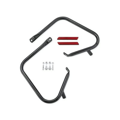 【46548-03】ハーレー純正　リアサドルバッグガード<br>Gloss Black Rear Saddlebag Guard Kit