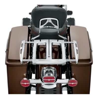 【50300044B】ハーレー純正　アジャスタブル・ツーアップ・ラゲッジラック<br>Adjustable Two-Up Chrome Luggage Rack