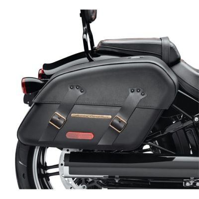 【90201645A】ハーレー純正　H-Dデタッチャブル・サドルバッグ／ブラストリム<br>H-D Detachables Saddlebags Brass Trim／M8ソフテイル