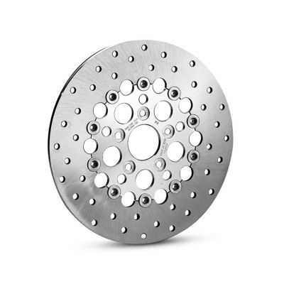 【44360-00A】ハーレー純正　ポリッシュフローティングブレーキローター  フロント<br>Chrome Floating Brake Rotor