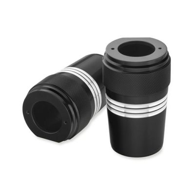 【45800135】ハーレー純正　アッパーフォークスライダーカバー／マシンカット <br>Machine Cut Upper Fork Slider Covers