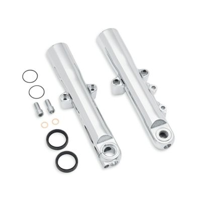 【45500402】ハーレー純正　ロワーフォークスライダー／クローム<br>Chrome Lower Fork Sliders