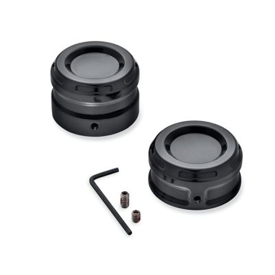 【43000129】ハーレー純正　リアアクスルナットカバー<br>Dominion Rear Axle Nut Covers／M8ソフテイル