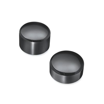 【43422-09】ハーレー純正　リアアクスルナットカバー<br>Gloss Black Rear Axle Nut Covers