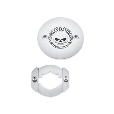 【25600044】ハーレー純正　ウィリーＧ.・スカル・コレクション・エンジントリム  メダリオン（右側）<br>Willie G Skull Right Side Medallion／ストリート