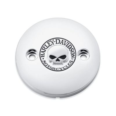 【25700460】ハーレー純正　ウィリーＧ.・スカル・コレクション・エンジントリム  メダリオン（左側）<br>Willie G Skull Left Side Medallion／ストリート