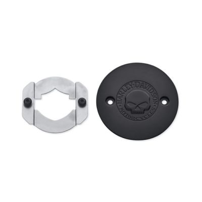 【25800100】ハーレー純正　ウィリーG.・スカル・コレクション・エンジントリム  メダリオン（右側）<br>Willie G Skull Right Side Medallion／ストリート
