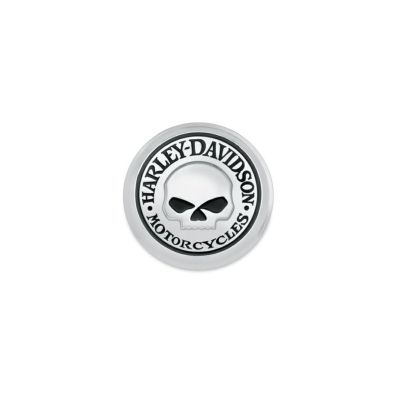 【99670-04】ハーレー純正　フュエルキャップメダリオン ウィリーＧ・. スカル<br>Willie G Skull Fuel Cap Medallion／EVOダイナ／M8ソフテイル／スポーツスター／ダイナ／