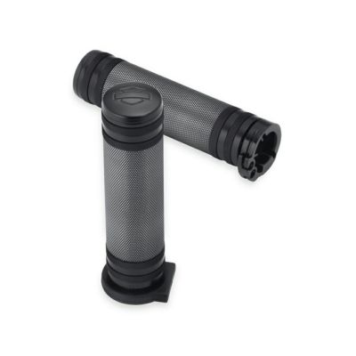 【56100142】ハーレー純正　ダイヤモンドブラック・コレクション・フットコントロール  ハンドグリップ<br>Diamond Black Hand Grips／ストリート