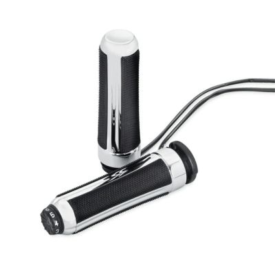 【56100253】ハーレー純正　ヒーテッド・ハンドグリップ／エアフロー<br>Airflow Heated Hand Grips／EVOダイナ／M8ソフテイル／TCソフテイル／TCツーリング&トライク／