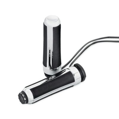 【56100256】ハーレー純正　ヒーテッド・ハンドグリップ／エアフロー<br>Airflow Heated Hand Grips／EVOダイナ／TCソフテイル／スポーツスター／ダイナ／