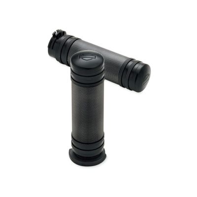 【56746-08】ハーレー純正　ダイヤモンドブラック・ハンドグリップ<br>Diamond Black Hand Grips／EVOダイナ／M8ソフテイル／TCソフテイル／TCツーリング&トライク／