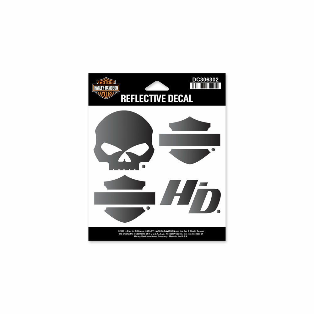 ハーレーダビッドソン ナイトライダーリフレクティブロゴデカールセット DC306302 01