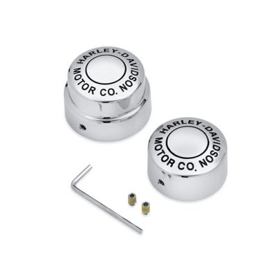 【41704-09】ハーレー純正　リアアクスルナットカバー／H-D MOTOR CO.ロゴ <br>Harley-Davidson Motor Co. Rear Axle Nut Covers／M8ソフテイル／TCソフテイル