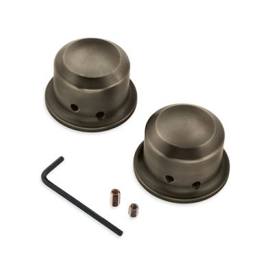 【43000046】ハーレー純正　フロントアクスルナットカバー<br>Brass Front Axle Nut Covers／M8ソフテイル／TCソフテイル／TCツーリング&トライク／スポーツスター／