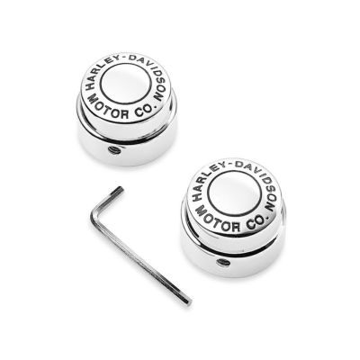 【44148-07A】ハーレー純正　フロントアクスルナットカバー<br>Harley-Davidson Motor Co. Front Axle Nut Covers