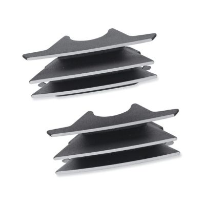 【25800061】ハーレー純正　フィン・スパークプラグカバー<br>Finned Spark Plug Covers - Black／M8ソフテイル／M8ツーリング&トライク