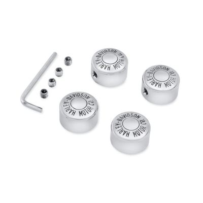 【43884-96】ハーレー純正　ヘッドボルトカバー H-D MOTOR CO.ロゴ<br>Harley-Davidson Motor Co. Headbolt Cover Kit