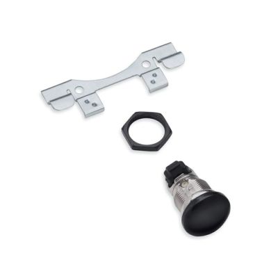 【90300096A】ハーレー純正　スムーズ・プッシュボタン・フュエルタンクコンソールドアリリース<br>Smooth Push-Button Fuel Tank Console Door Release - Gloss Black／EVOツーリング／M8ツーリング&トライク／TCツ