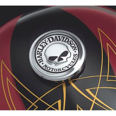 【99669-04】ハーレー純正　フュエルキャップメダリオン ウィリーＧ・. スカル<br>Willie G Skull Fuel Cap Medallion／スポーツスター