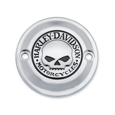 【25600066】ハーレー純正　ウィリーＧ.・スカル・コレクション／クローム タイマーカバー<br>Willie G Skull Timer Cover／M8ソフテイル／M8ツーリング&トライク