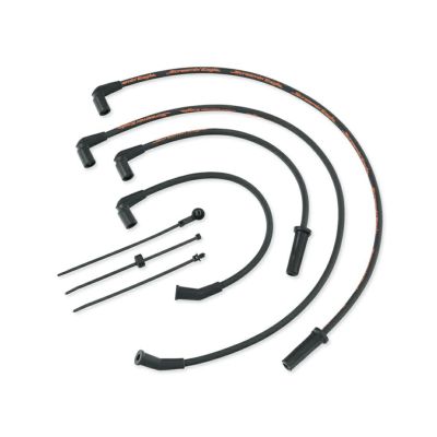 【31600108】ハーレー純正　スクリーミンイーグル・10MMファットスパークプラグワイヤー<br>Screamin' Eagle 10MM Phat Spark Plug Wires - Black／M8ツーリング&トライク