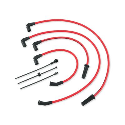 【31600109】ハーレー純正　スクリーミンイーグル・10MMファットスパークプラグワイヤー<br>Screamin' Eagle 10MM Phat Spark Plug Wires - Red／M8ツーリング&トライク