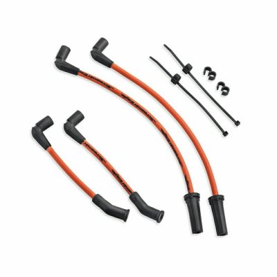 【31600113】ハーレー純正　スクリーミンイーグル・10MMファットスパークプラグワイヤー<br>Screamin' Eagle 10MM Phat Spark Plug Wires - Orange／M8ソフテイル