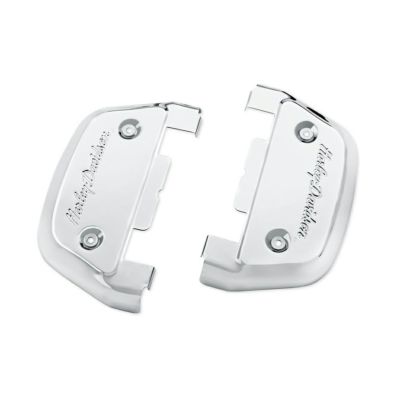 【50782-91】ハーレー純正　ハーレーダビッドソンロゴ・パッセンジャーフットボードカバー<br>Harley-Davidson Script Passenger Footboard Covers／EVOソフテイル／TCソフテイル／TCツーリング&トライク／ダイナ／