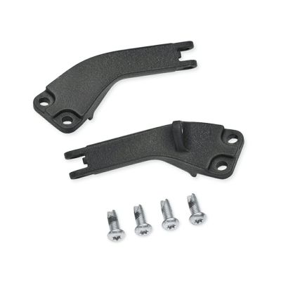 【50210-06】ハーレー純正　パッセンジャーフットペグサポートキット／リンクルブラック<br>Wrinkle Black Passenger Footpeg Support Kit／ダイナ