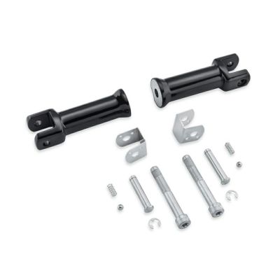 【50500769】ハーレー純正　パッセンジャーフットペグサポートキット, Passenger Footpeg Support Kit - Gloss  Black／M8ソフテイル