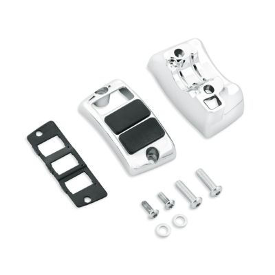 【70255-02B】ハーレー純正　補助アクセサリースイッチハウジングキット<br>Chrome Auxiliary Accessory Switch Housing Kit／EVOダイナ／M8ソフテイル／スポーツスター／ダイナ／