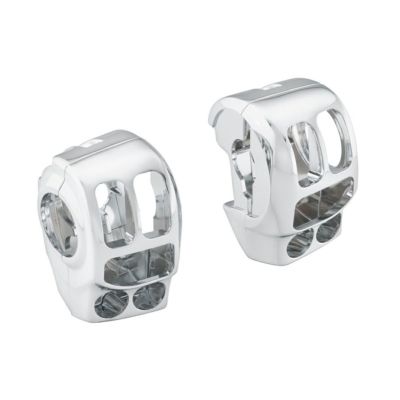 【71500185】ハーレー純正　スイッチハウジングキット／クローム<br>Chrome Switch Housing Kit／EVOツーリング／M8ツーリング&トライク／TCツーリング&トライク