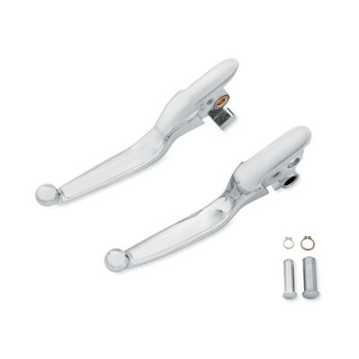 【36700209】ハーレー純正　ハンドコントロールレバーキット<br>Chrome Hand Control Lever Kit／M8ソフテイル