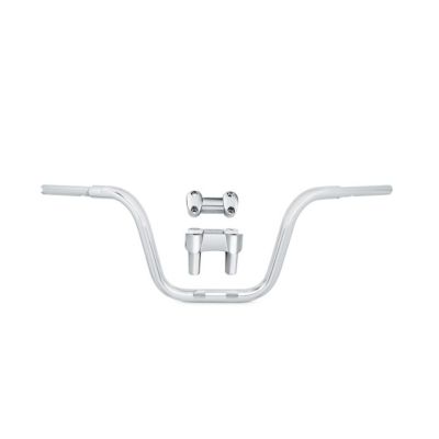 【56832-04C】ハーレー純正　12インチ・ファットミニエイプ・ハンドルバーキット／ライザー付<br>12 in. Fat Mini-Ape Handlebar Kit with Riser／EVOダイナ／M8ソフテイル／TCソフテイル／ダイナ／