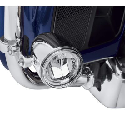 【68000090】ハーレー純正　デーメーカー・リフレクターLEDフォグランプ<br>Daymaker Reflector LED Fog Lamps - Chrome Housing／EVOツーリング／M8ツーリング&トライク／TCツーリング&トライク