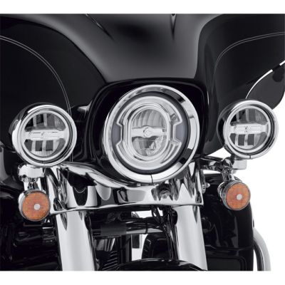【68000252】ハーレー純正　4インチ・デーメーカー・シグネチュア・リフレクターLED補助ライト<br>4 in. Daymaker Signature Reflector LED Auxiliary Lamps - Chrome／EVOダイナ／ストリート