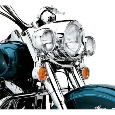 【69626-99】ハーレー純正　フレンチ・トリムリング・コレクション<br>Headlamp Trim Ring／EVOソフテイル／M8ツーリング&トライク／TCソフテイル／TCツーリング&トライク／