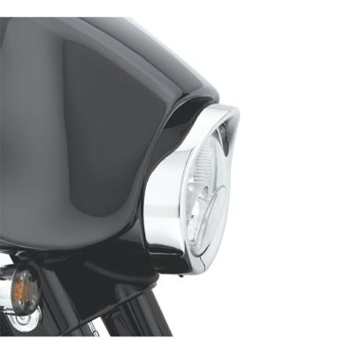 【69733-05】ハーレー純正　バイザースタイル・トリムリング・コレクション<br>Visor Style Headlamp Trim Ring／EVOソフテイル／TCソフテイル／TCツーリング&トライク／ダイナ／