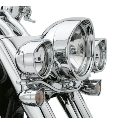 【69734-05】ハーレー純正　バイザースタイル・トリムリング・コレクション<br>Visor Style Headlamp Trim Ring／EVOソフテイル／M8ツーリング&トライク／TCソフテイル／TCツーリング&トライク／