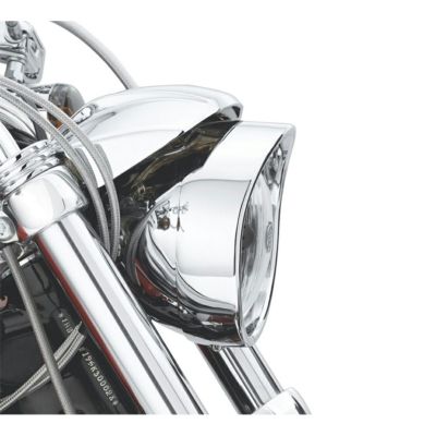 【69735-05】ハーレー純正　バイザースタイル・トリムリング・コレクション<br>Visor Style Headlamp Trim Ring／EVOダイナ／TCソフテイル／スポーツスター／ダイナ／