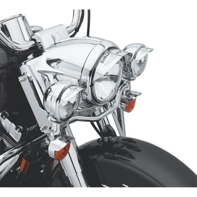 【69795-07】ハーレー純正　パッシングライト<br>Skull Passing Lamp Visors／EVOダイナ／ストリート／スポーツスター／ダイナ／