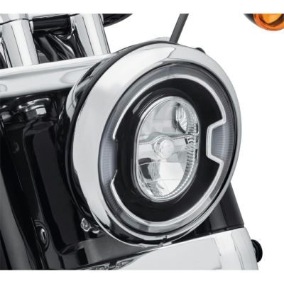 【67700354】ハーレー純正　デーメーカー・シグネチュア・リフレクターLEDヘッドライト<br>7 in. Daymaker Signature Reflector LED Headlamp - Black／EVOソフテイル／M8ソフテイル／TCソフテイル／TCツーリング&ト