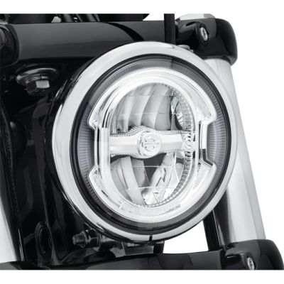 【67700355】ハーレー純正　デーメーカー・シグネチュア・リフレクターLEDヘッドライト<br>5-34 in. Daymaker Signature Reflector LED Headlamp - Chrome／M8ソフテイル／ストリート／スポーツスター／ダイナ／