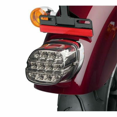 【67800356】ハーレー純正　テールライトキット　スモーク　/ナンバー灯赤LED付き/LP<br>Layback LED Tail Lamp／EVOダイナ／M8ソフテイル／スポーツスター／ダイナ／