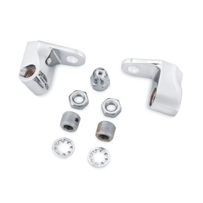 【68266-03】ハーレー純正　フロントターンシグナルマウントキット／クローム<br>Front Turn Signal Mount Kit／EVOダイナ／M8ソフテイル／スポーツスター／ダイナ／
