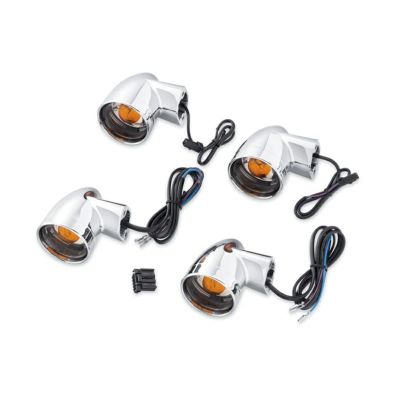 【69153-03A】ハーレー純正　ターンシグナルキット/トリムリング付き GRE<br>Bullet Style Turn Signal Kit／V-ROD／ストリート／スポーツスター／ダイナ／