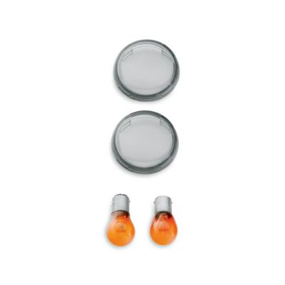 【69208-09】ハーレー純正　ターンシグナルレンズキット／スモーク＆クリア<br>Bullet Turn Signal Lens Kit／TCソフテイル／スポーツスター／ダイナ