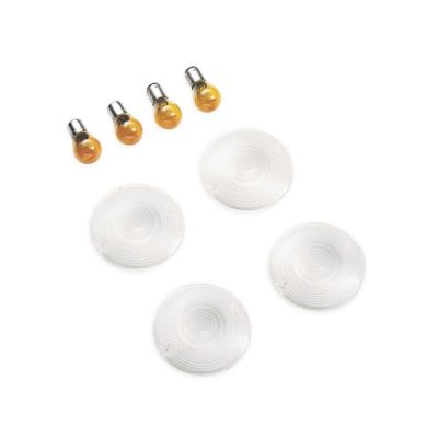 【69307-02】ハーレー純正　ターンシグナルレンズキット／スモーク＆クリア<br>Turn Signal Flat Lens Kit／V-ROD／ストリート／スポーツスター／ダイナ／