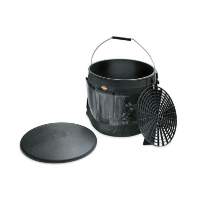 【94811-10】ハーレー純正　H-Dバイクウォッシュバケツ／マルチポケット・エプロン付<br>Bike Wash Bucket with Multi-Pocket Apron／V-ROD／ストリート／スポーツスター／ダイナ／